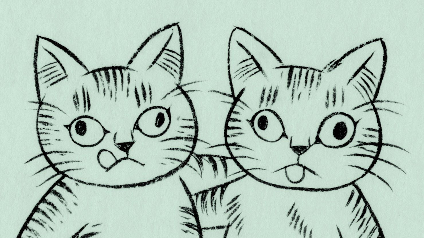 猫が来て草の穂綿を乱しけり。【ショローの女】