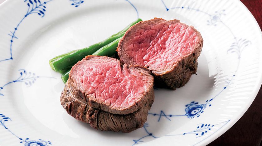 熟成赤身肉のステーキの余韻を味わって　～銀座 肉 吉平