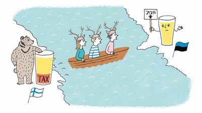 フィンランド人は安いビールを求めて海を渡る