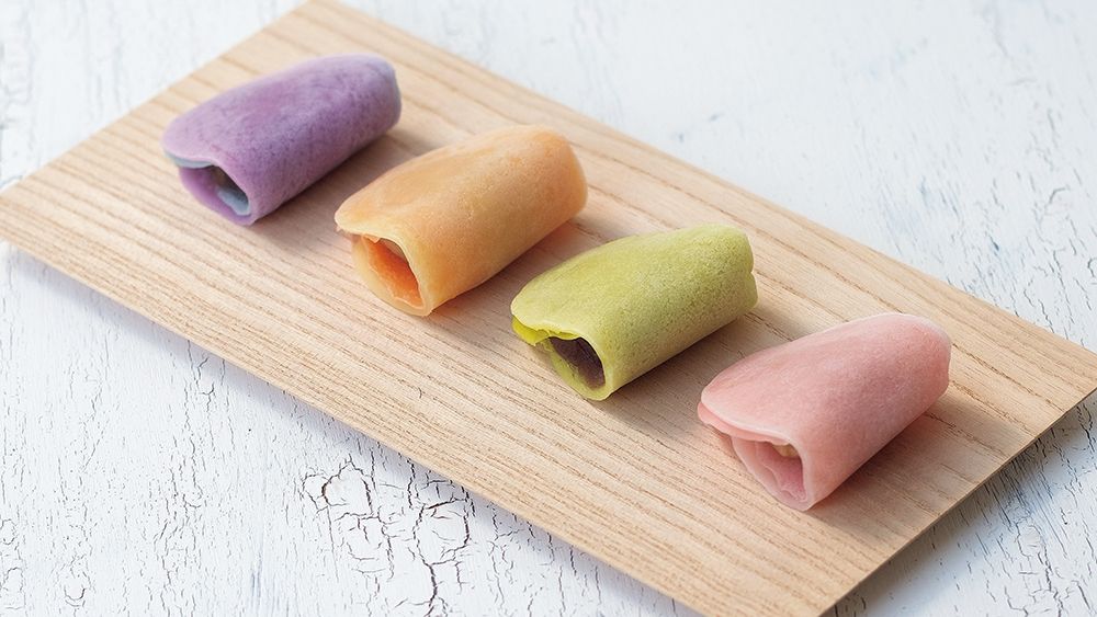 【京の菓子】二色の淡い色目の皮をかさねた中に優しい味の餡が〜御室和菓子いと逹 包み餅