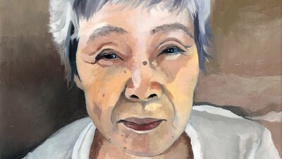 離れて暮らす祖母ががんに。コロナで会えないけれど、「また逢う日」を願って写真で似顔絵を描いた