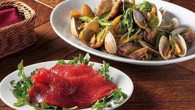 【おすすめランチ】本マグロの前菜をおつまみに。銀座の魚介イタリアン 〜オステリア チケッティ