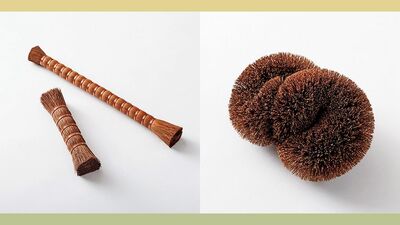 【京小物】三条大橋で七代続く箒・たわし専門店の美しい道具 ~内藤商店 棕櫚たわし〈切藁たわし〉