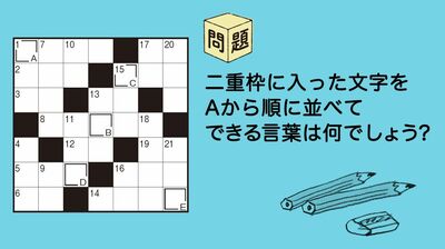 ひらめきパズル第８回（1）楽しく頭を鍛えよう！認知症予防や脳の若返りを目指し、クロスワードにいざ挑戦
