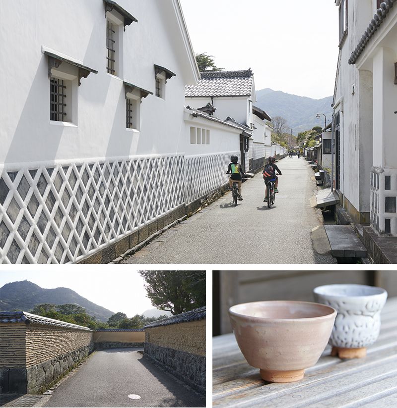 菊屋横町、平安古鍵曲(ひやこかいまがり)、萩焼の画像