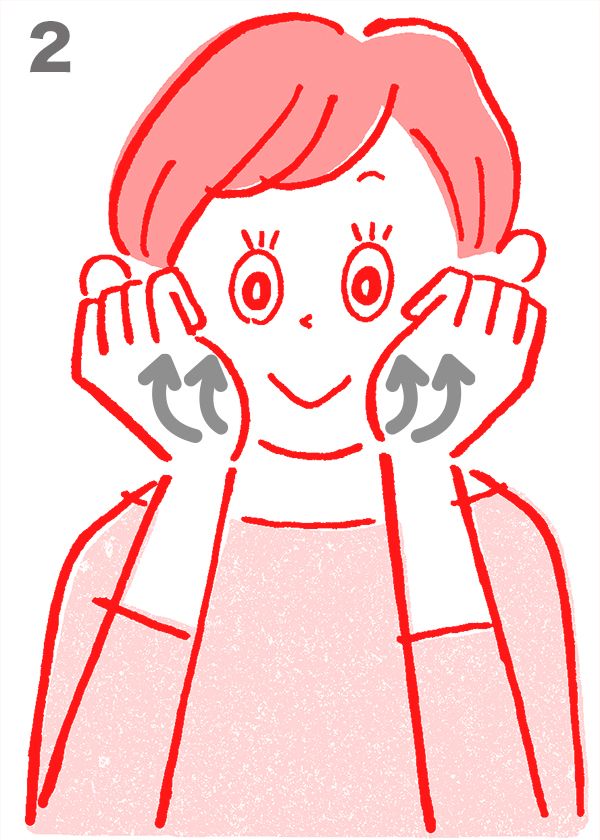 老け顔 を 幸せ顔 に変えるマッサージ ほうれい線から上まぶたのたるみまで ほぐして解消 婦人公論 Jp Goo ニュース