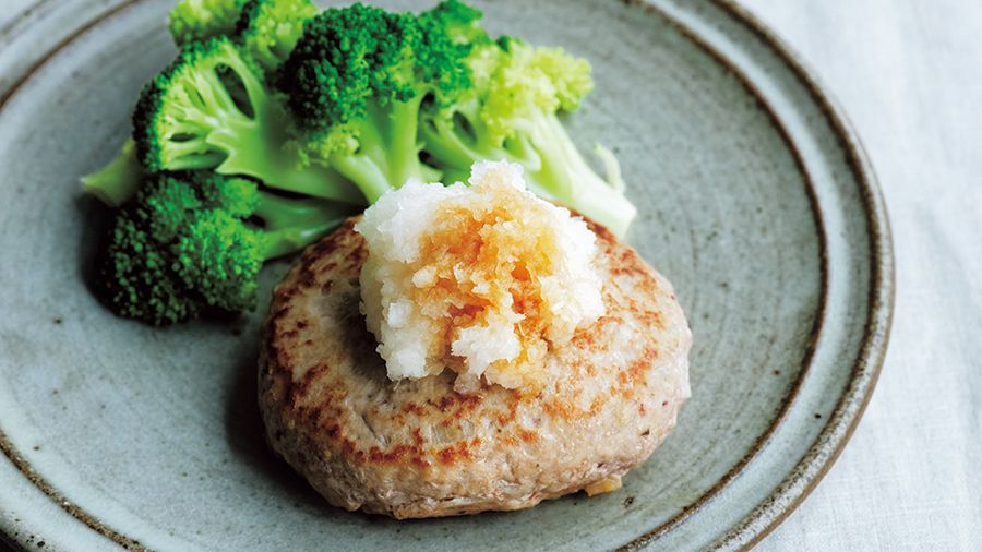 【レシピ】<おいしく賢くフレイル予防>「豚肉のおろしハンバーグ」
