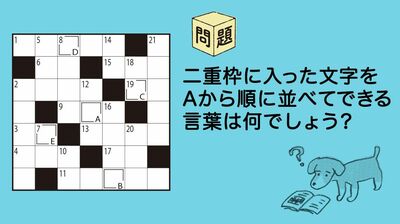 【新連載】ひらめきパズル第1回（1）楽しく頭を鍛えよう！クロスワードにいざ挑戦