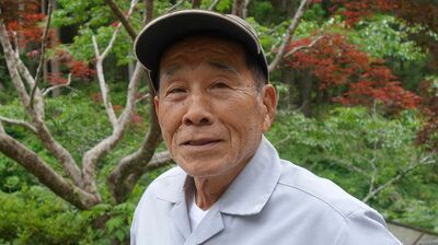 静岡の山里で木に登って枝を払い伐採する92歳の鈴木さん「不便も悪くない。だからこそ体を動かすことができる」